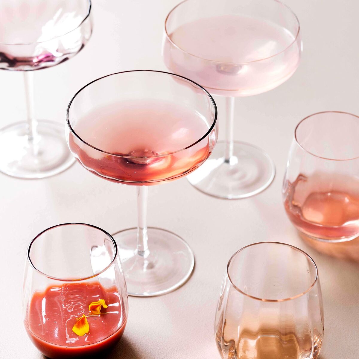 Champagne-/cocktailglass 30 cl, fersken