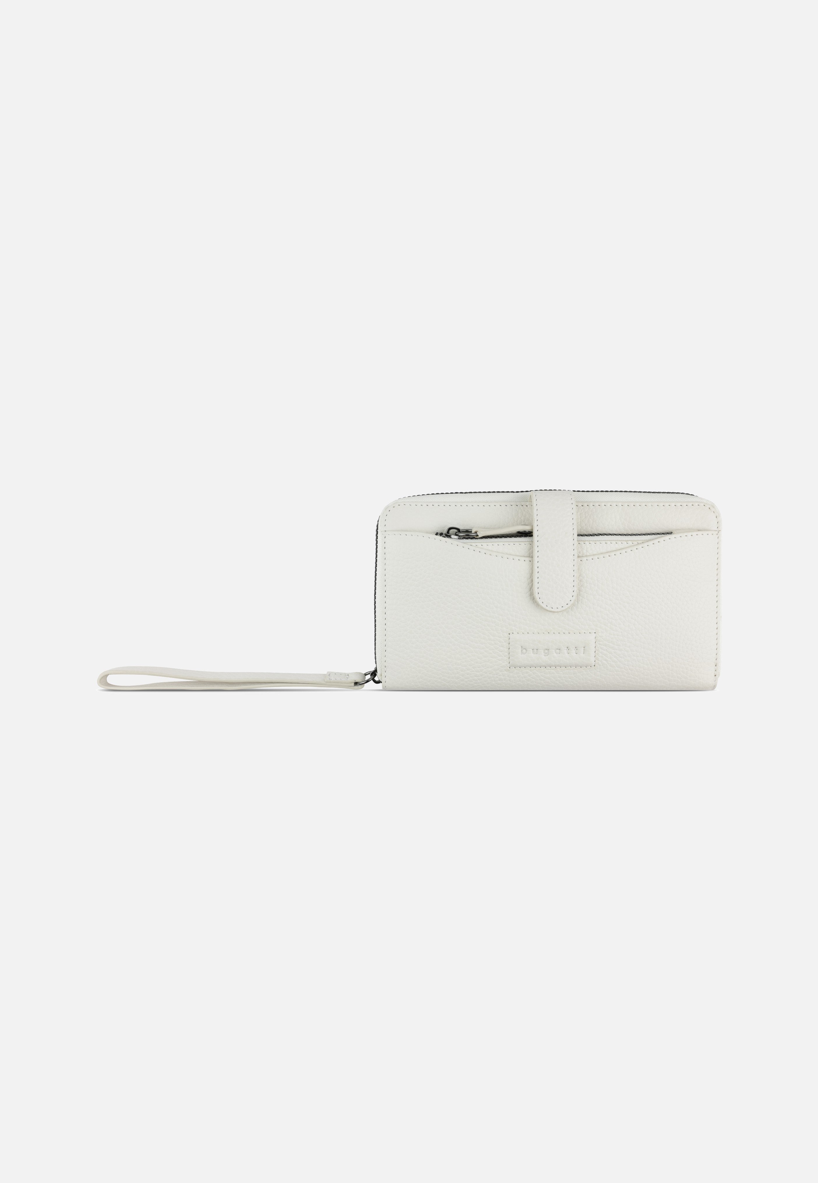 Elsa Long Ladies Zip Key Weiß - Portemonnaie