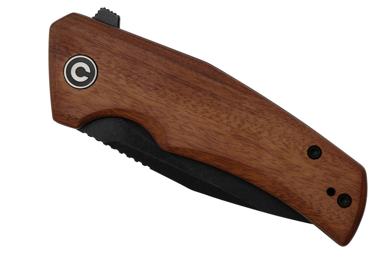 Civivi Regulatron C23006-3 Blackwashed Nitro-V, Guibourtia Wood zakmes