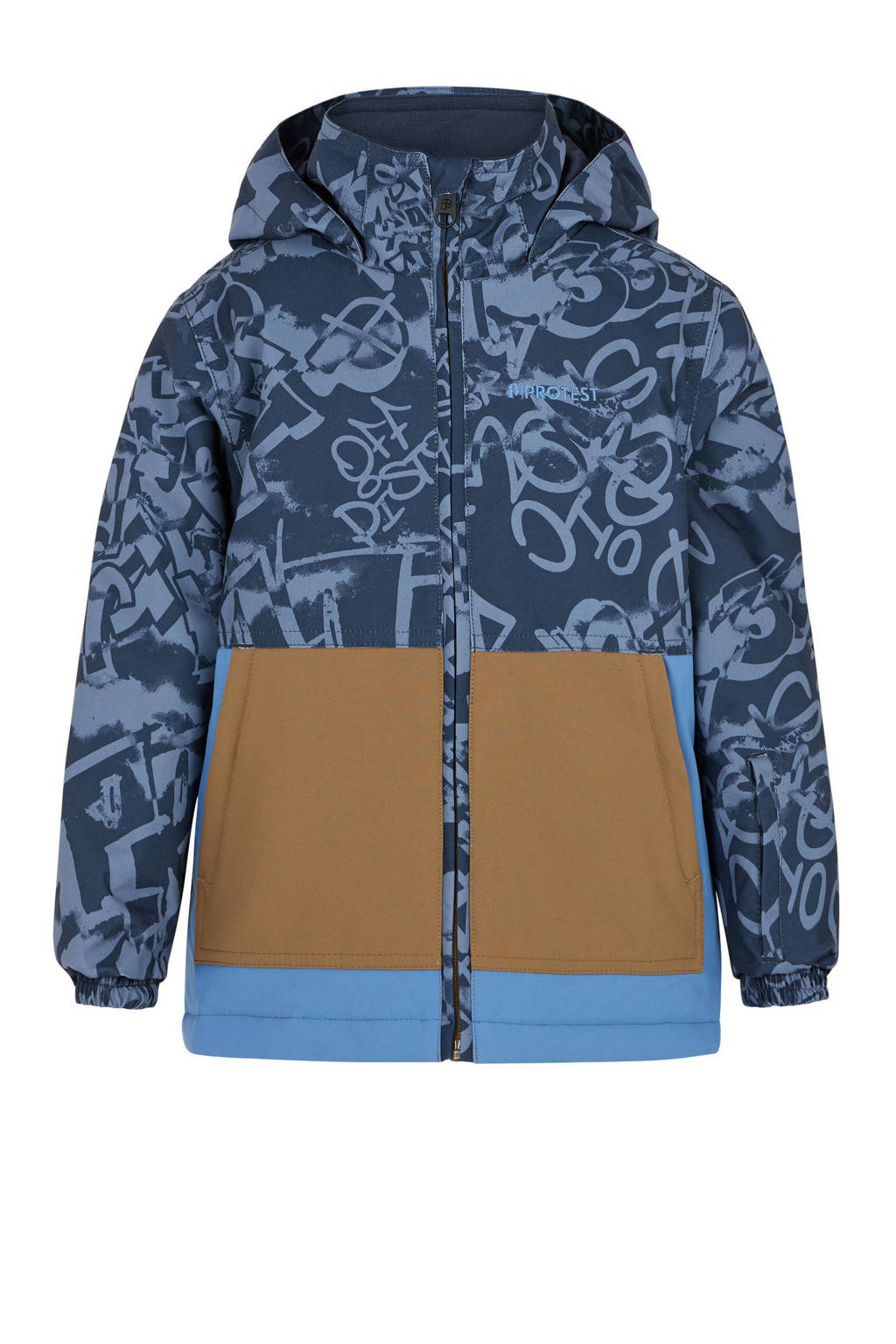 Protest ski-jack PRTMASTOR TD blauw/camel