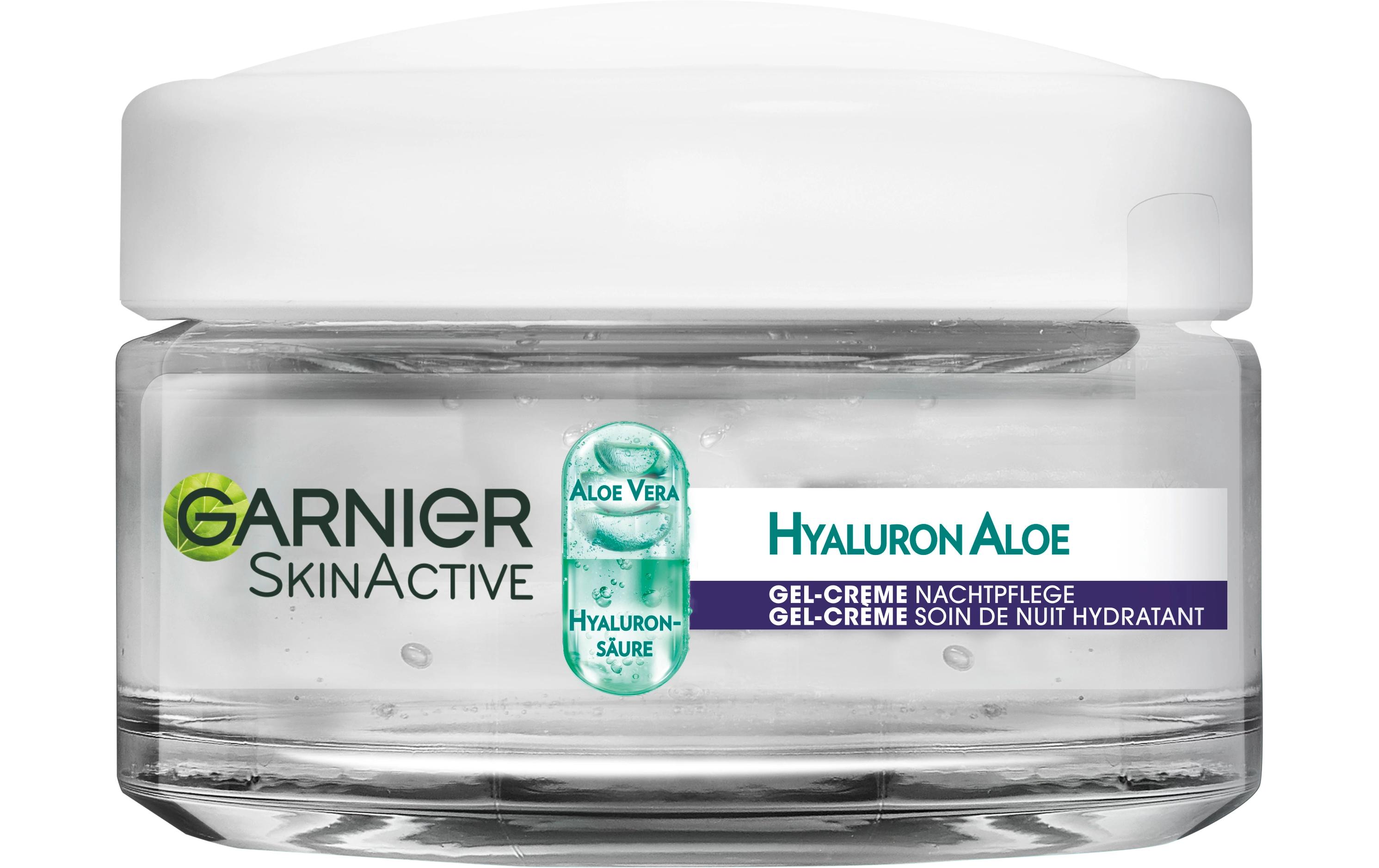 Nachtcrème Hyaluron Aloe Hydra 50 mlGel-Creme Nachtpflege spendet der Haut Feuchtigkeit im Schlaf