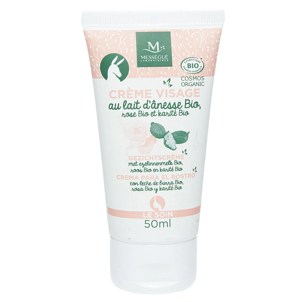 Crème visage au lait d'ânesse bio 50ml