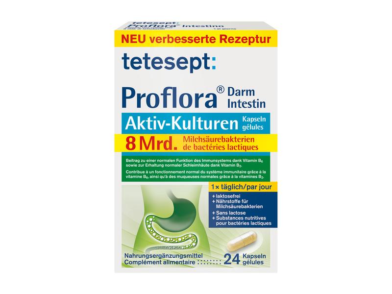 tetesept ProFlora Darm Aktiv 24 Kapseln Nahrungsergänzungsmittel für den Darm