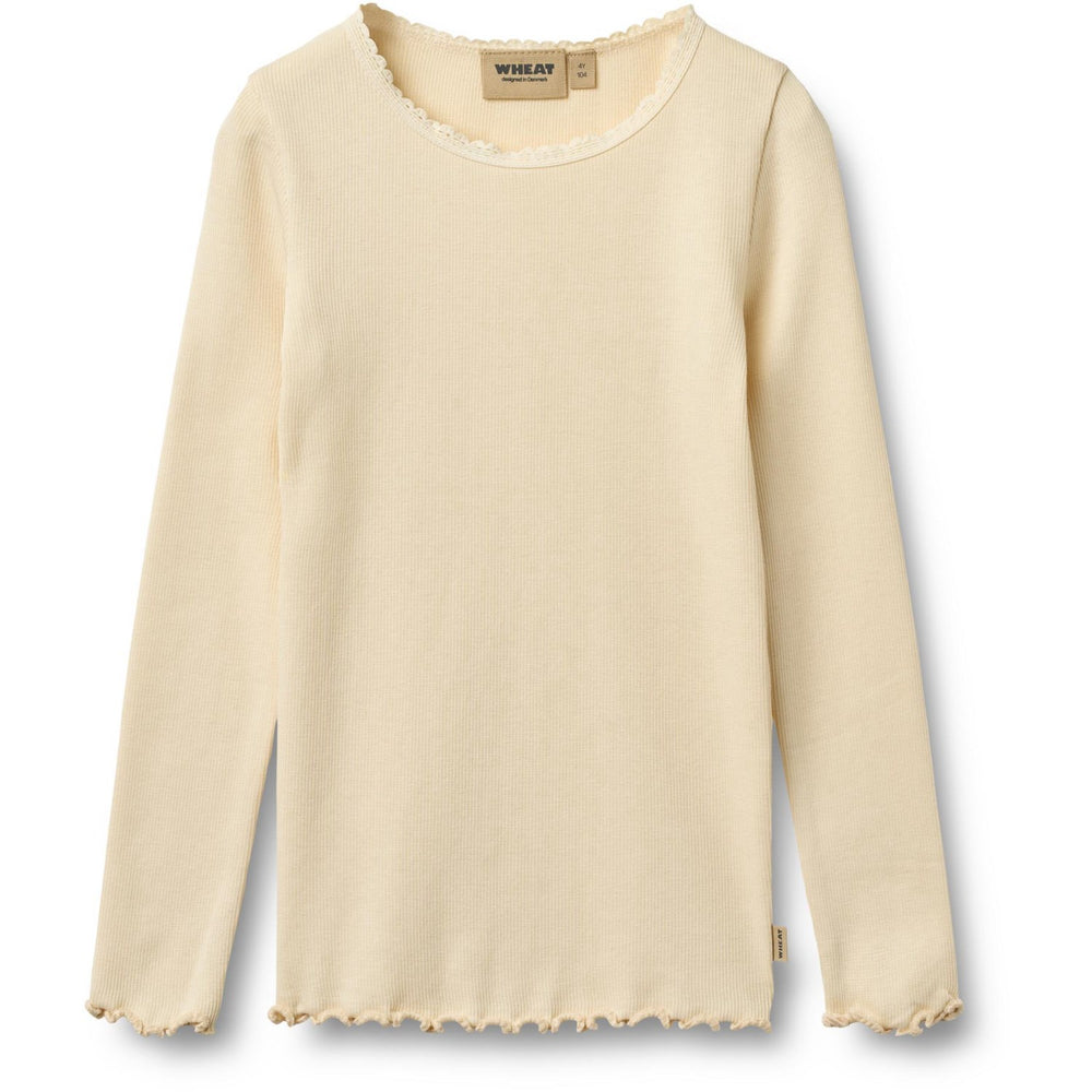 Køb Wheat Barely Apricot Rib Bluse L/S Reese