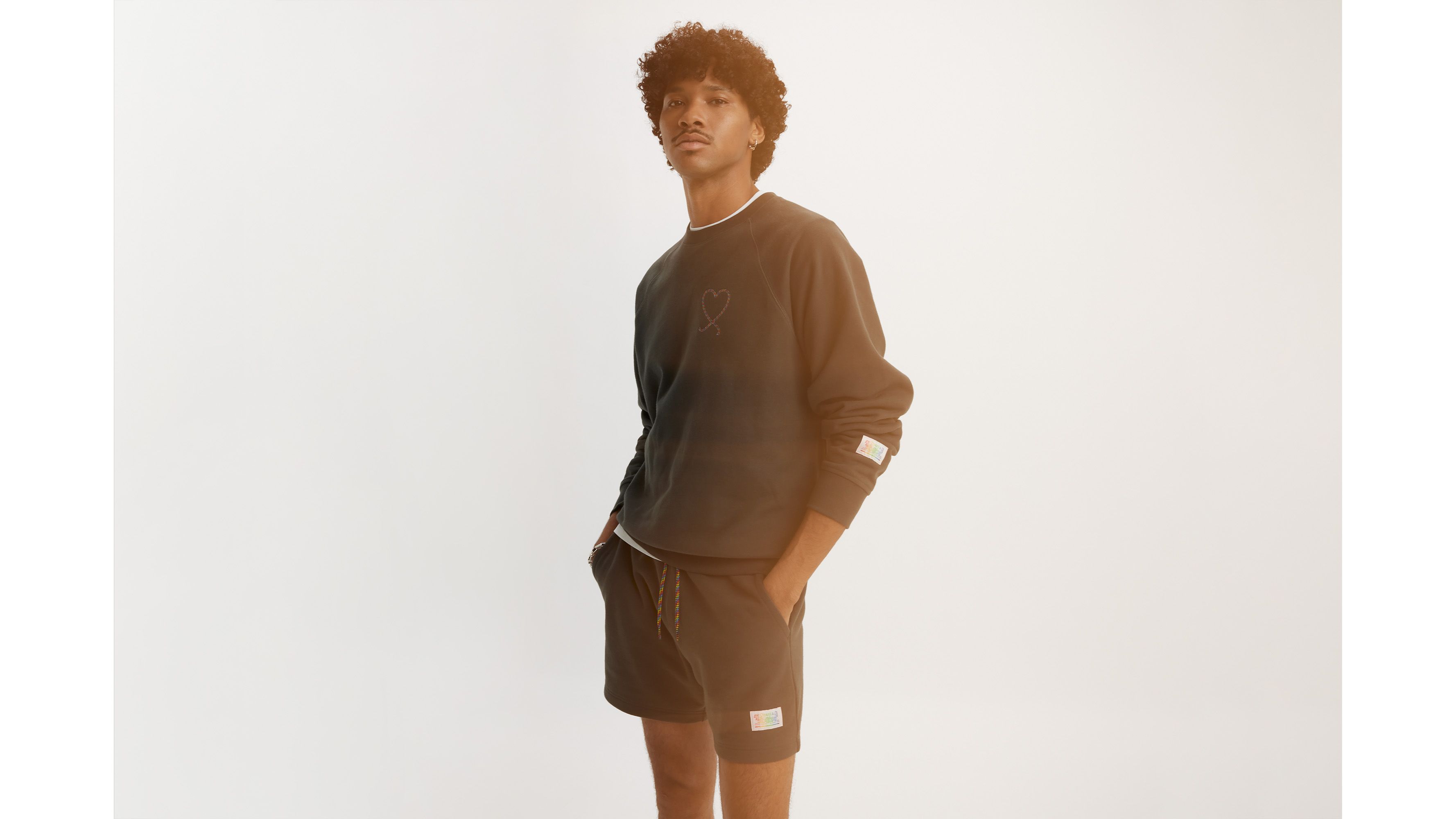 Levi's® Pride Sweat-shirt col rond manches raglan Relaxed - Pride Pirate Black - Noir