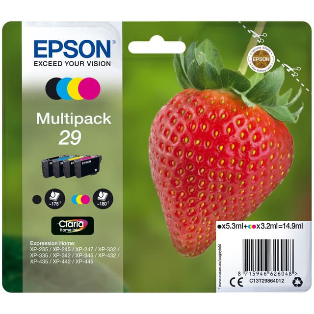 Epson blækpatroner Claria Home 29 Cyan Magenta Gul Sort