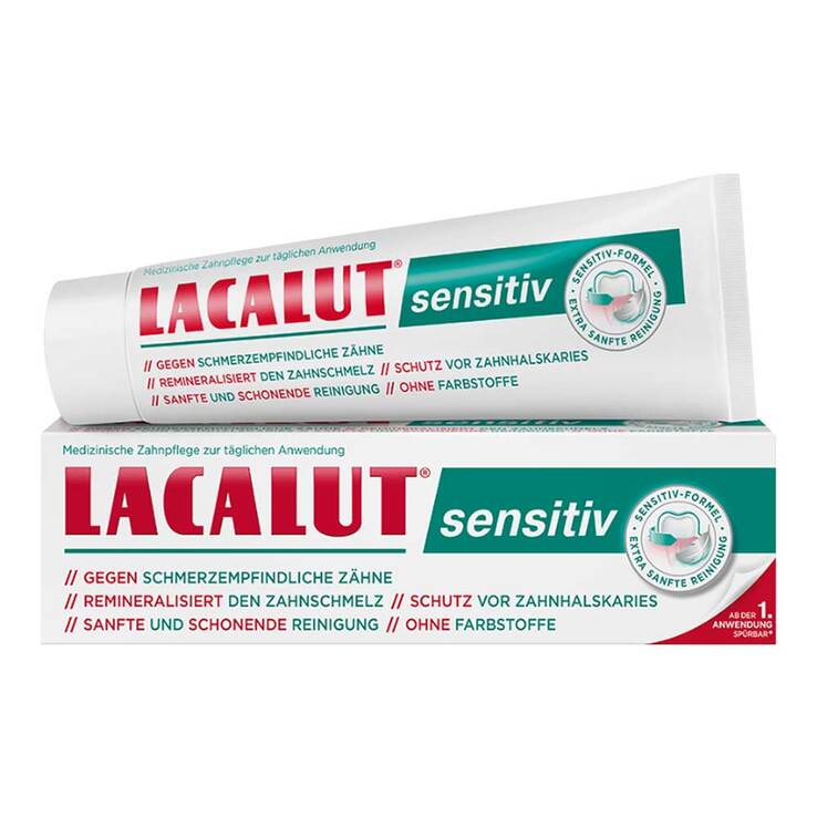 Lacalut sensitiv Zahncreme, 75 ml