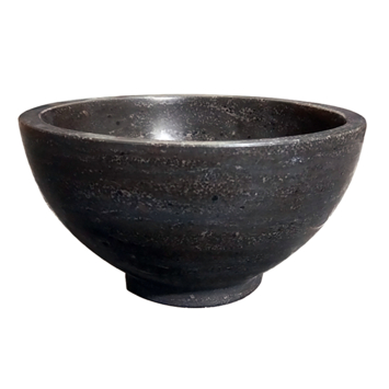 Marho Nudo waskom rond 20 x 11 cm hardsteen gezoet