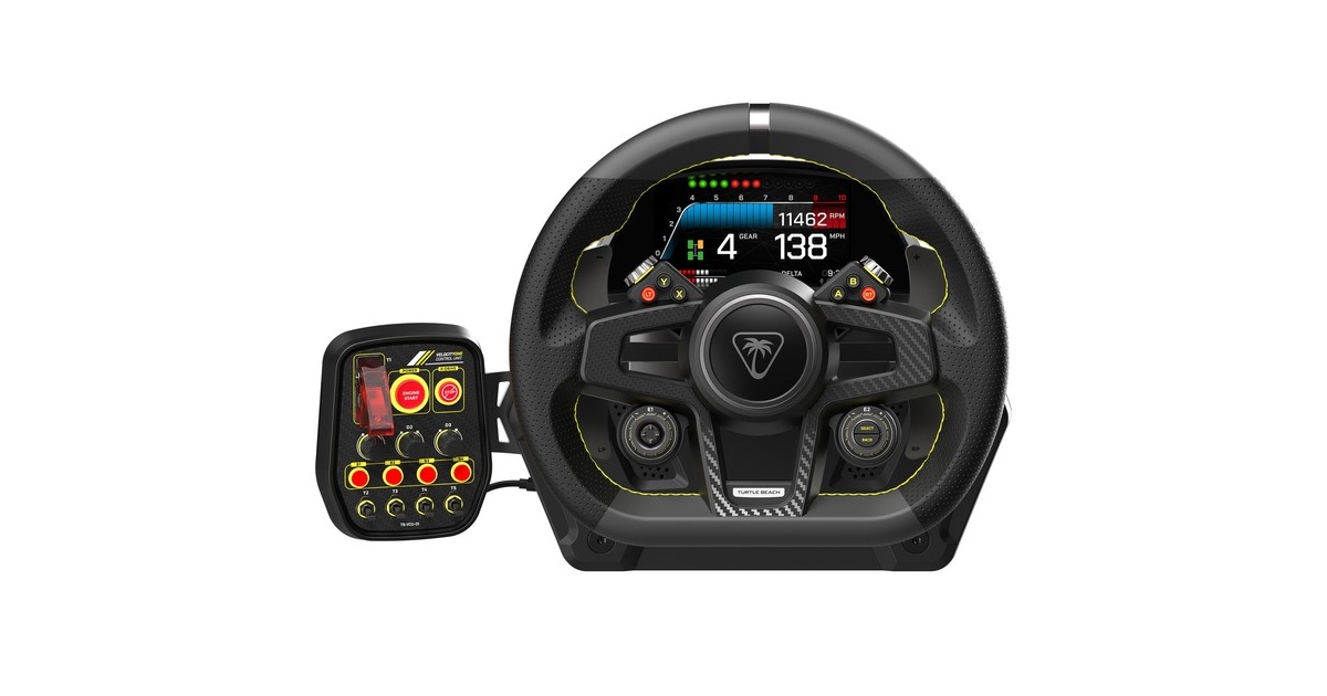 Turtle BeachVelocityOne Race stuur  (Zwart, Xbox X|S, Xbox One, Windows 10 en 11)