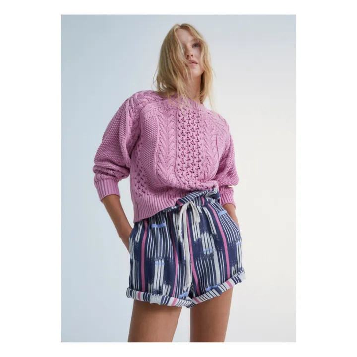 the new society Short Echo - Collection Femme | Bleu Foncé - Bleu Clair