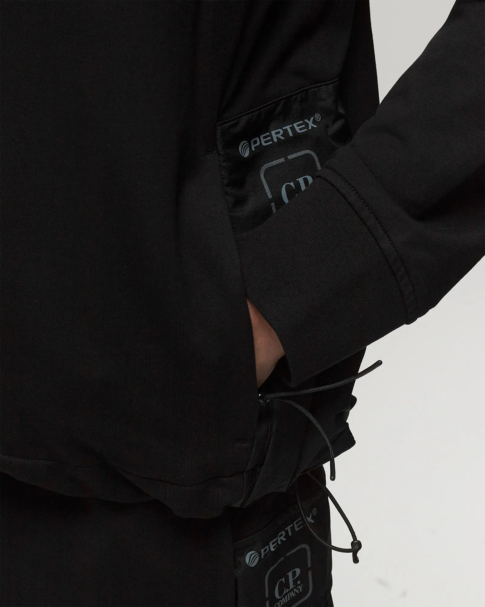 C.P. Company STRETCH FLEECE MIXED SWEATSHIRTS - CREWNECK