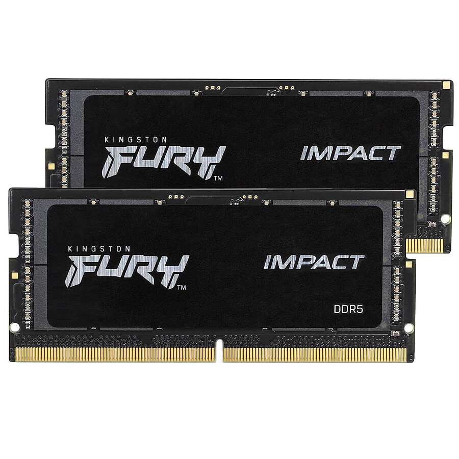 Kingston Fury Impact SO-DIMM - 2 x 16 Go (32 Go) - DDR5 6400 MHz - CL38