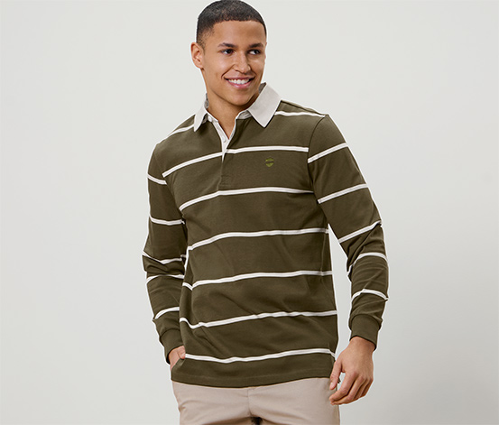 Langarm-Poloshirt