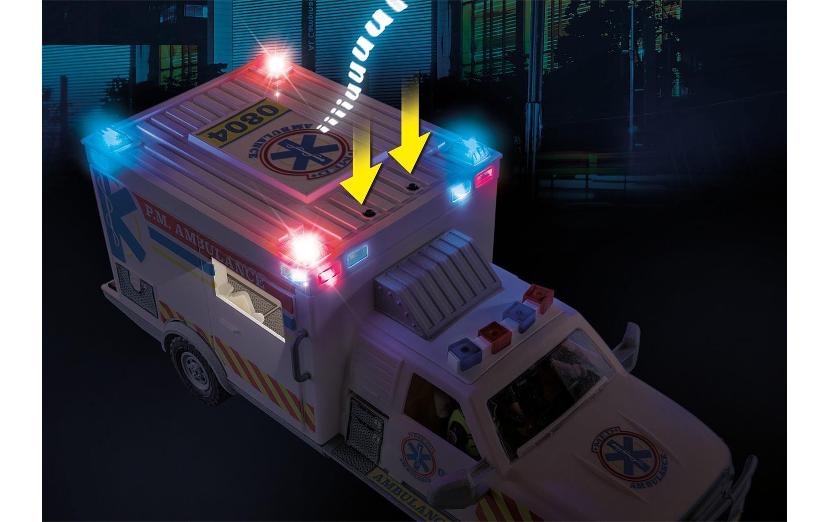 Playmobil® Spielbausteine »City Action Rettungs-Fahrzeug: US Ambulance 70936«
