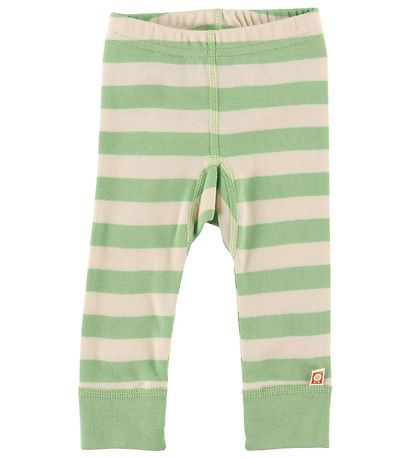 Katvig Leggings -  Grøn/Hvid Stribet