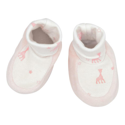Chaussons 0/1 Mois Sophie La Girafe Rose - TROIS KILOS SEPT