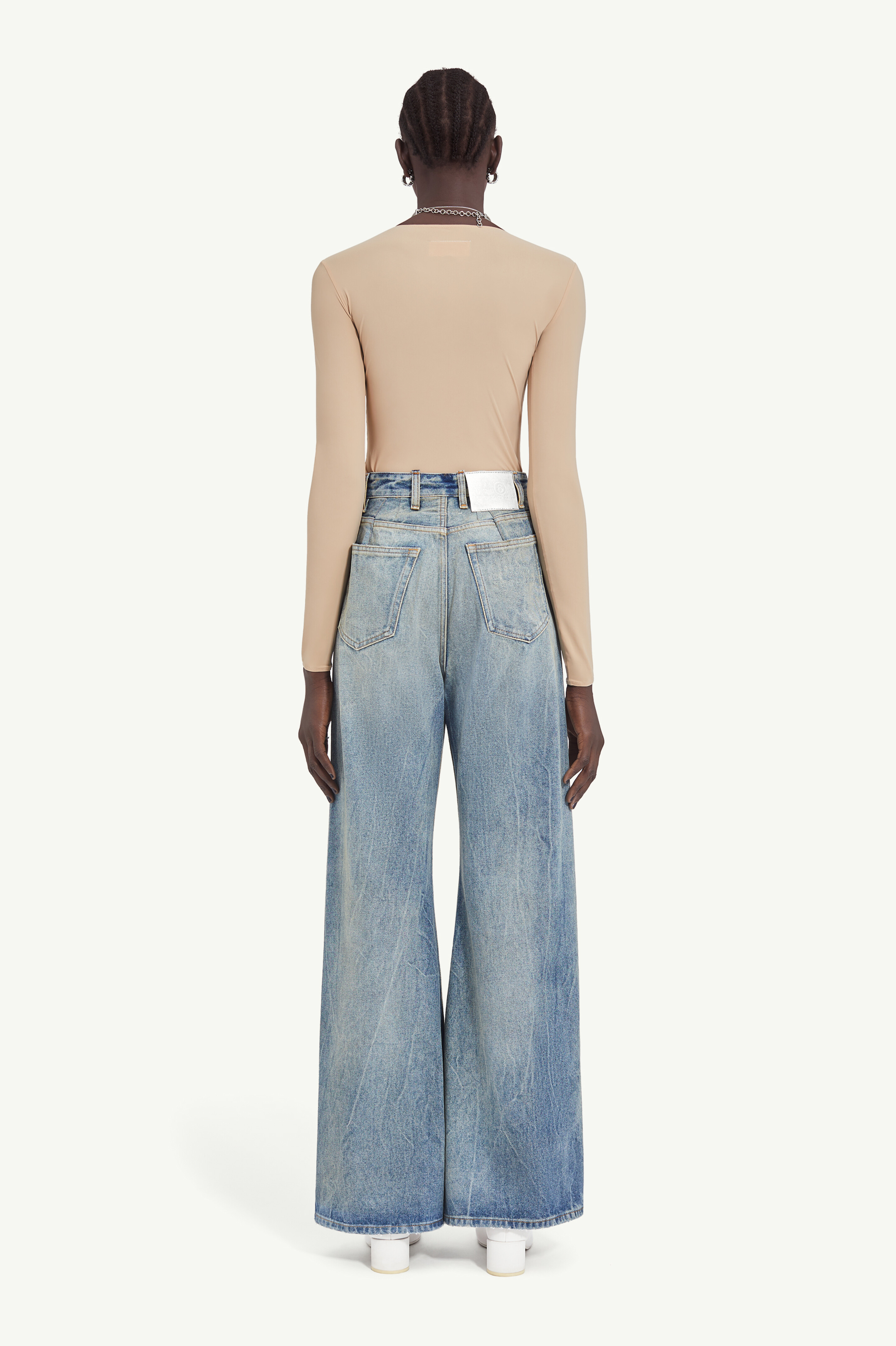 Jean large oversize jambe évasée | femme