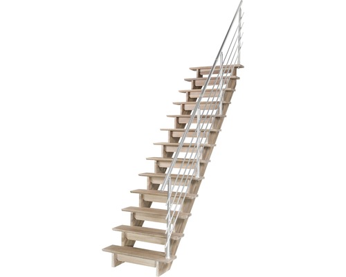 Aluminium leuning voor Pertura Agape rechte trap