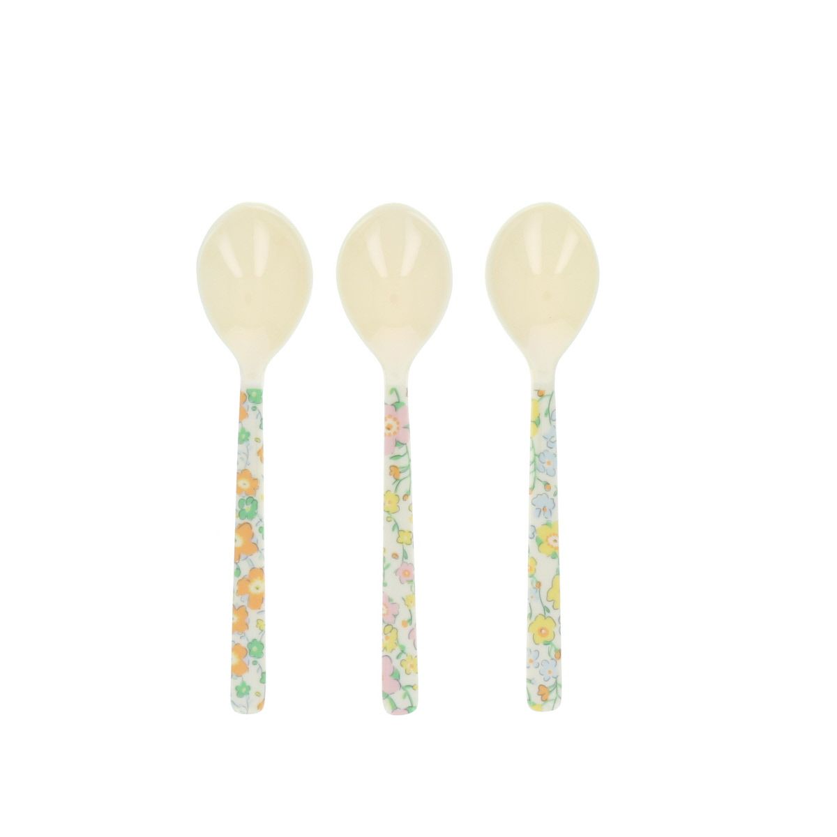Lot de 3 cuillères motif fleurs Pause goûter