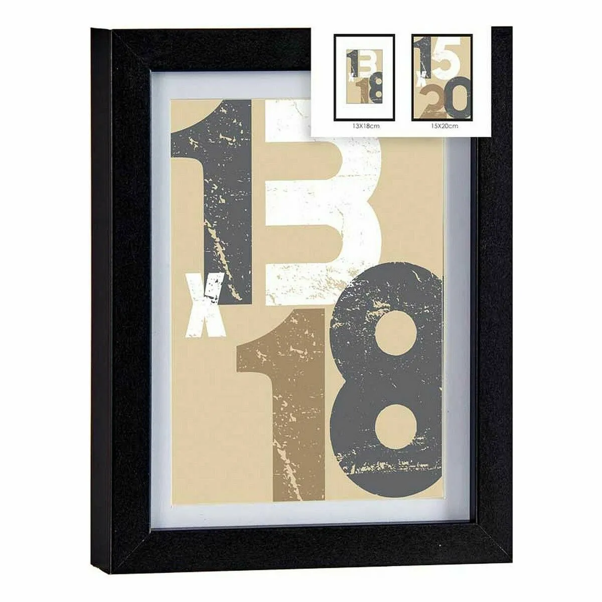 Gift Decor Cadre photo 18x23 Noir