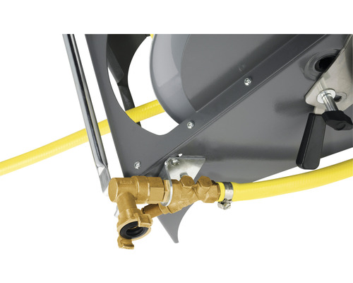 GEKA plus RW40 sproeiwagen inclusief 40 m slang, V 80 metalen cirkel- en sectorsproeiers, GEKA® plus messing fittingen voor een irrigatieoppervlak tot 1220 m²