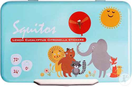 Squitos Autocollants Lemon Eucalyptus Citronella 24 Pièces