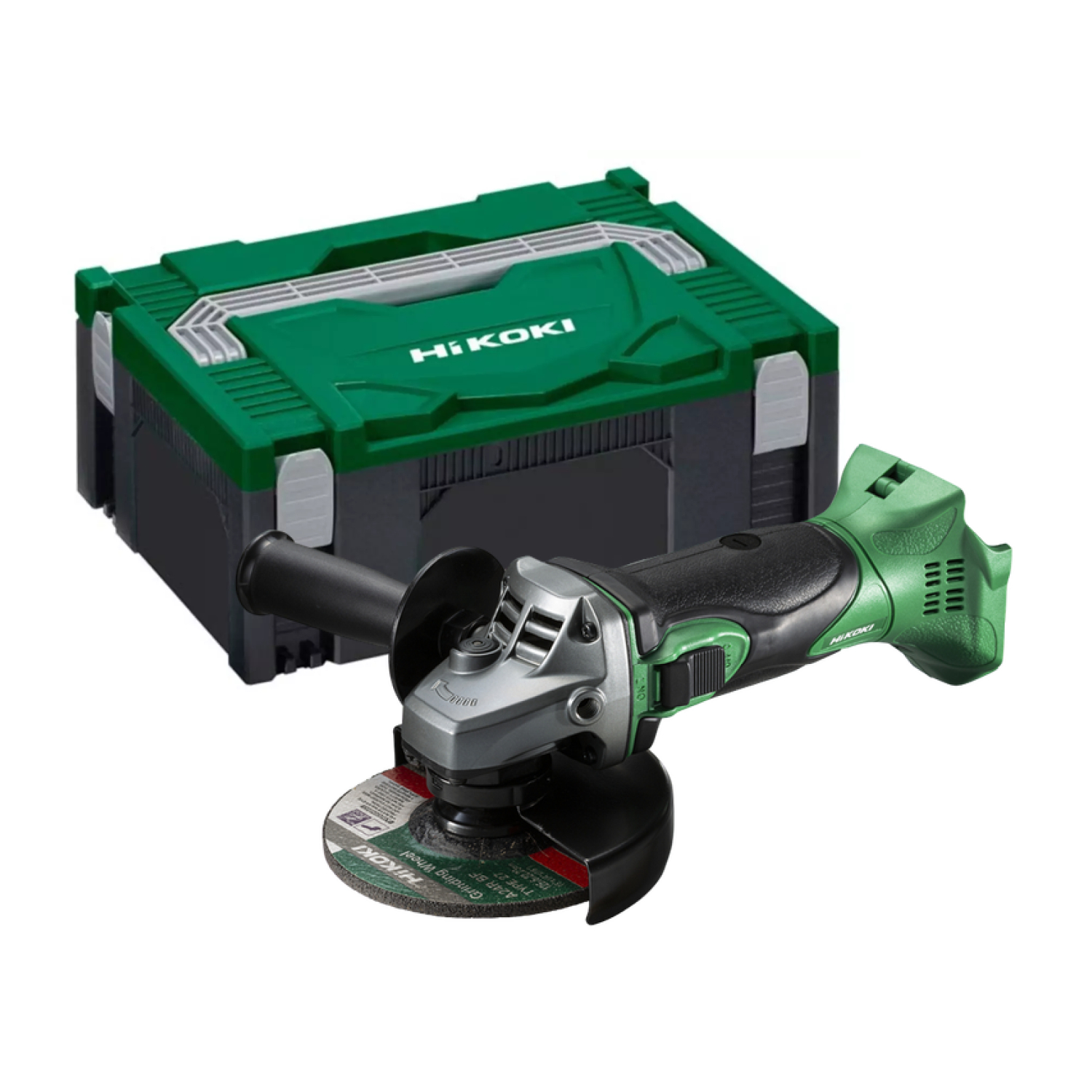 HiKOKI G18DSL2W3Z Accu haakse slijpmachine - 18 V / 125 mm - Exclusief lader en accu's - In HSC II koffer