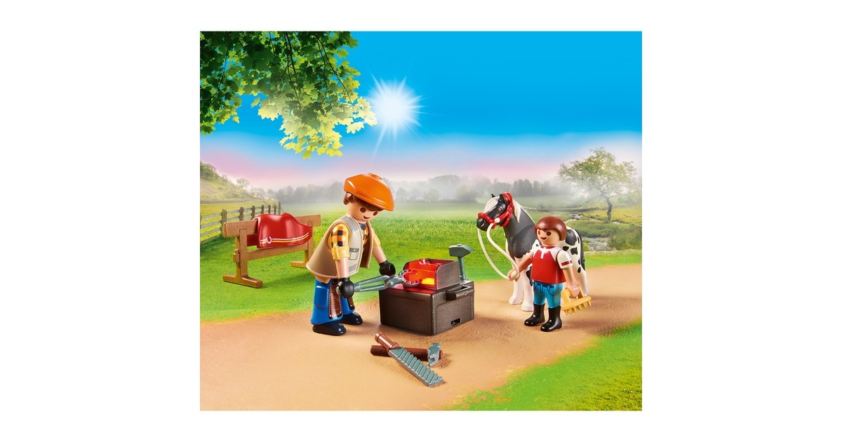 PLAYMOBILCountry - Mobiele hoefsmid Constructiespeelgoed  (70518)