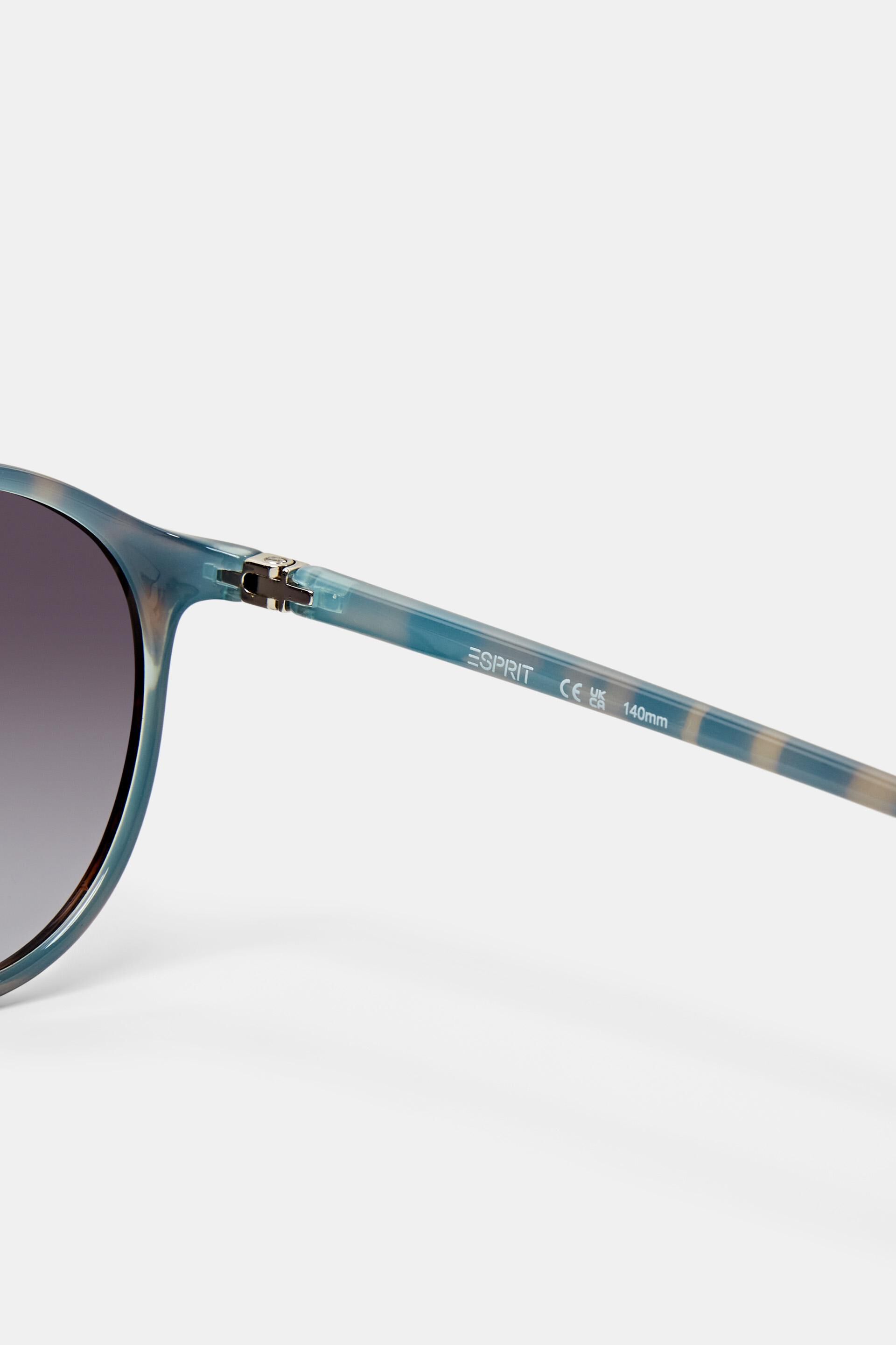 Lunettes de soleil rondes, monture en matière plastique