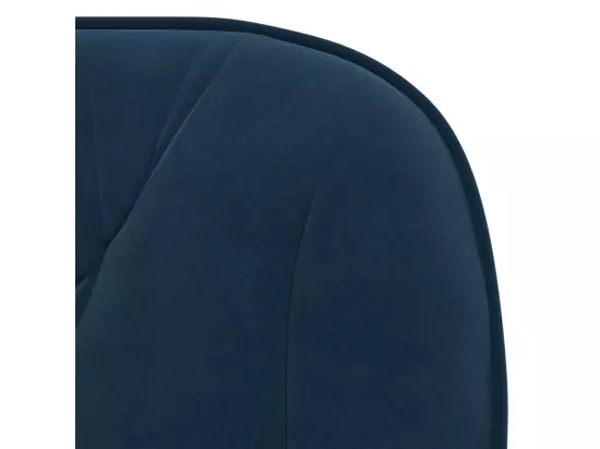 Chaise pivotante de bureau Bleu Velours