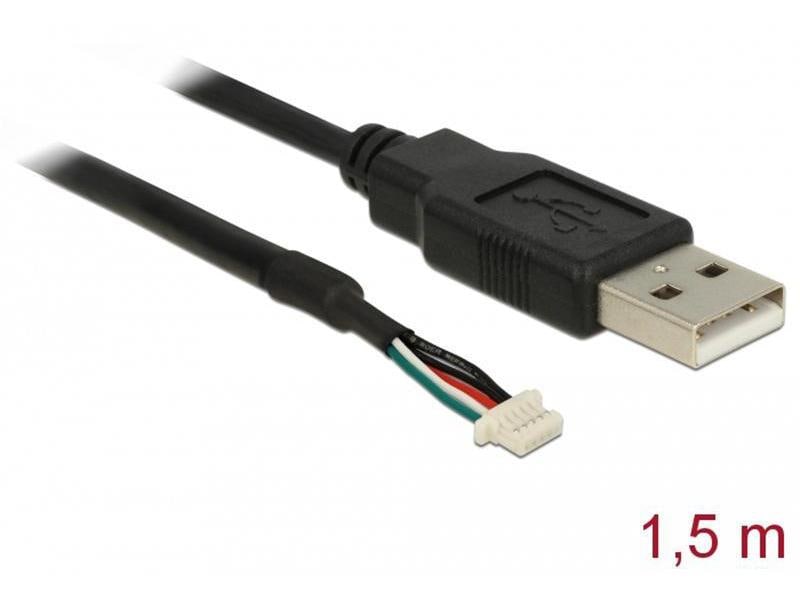 Delock Schnittstellenkabel USB USB 2.0 A Stecker, 1.5m Anschlusskabel für Delock USB-Kameramodule