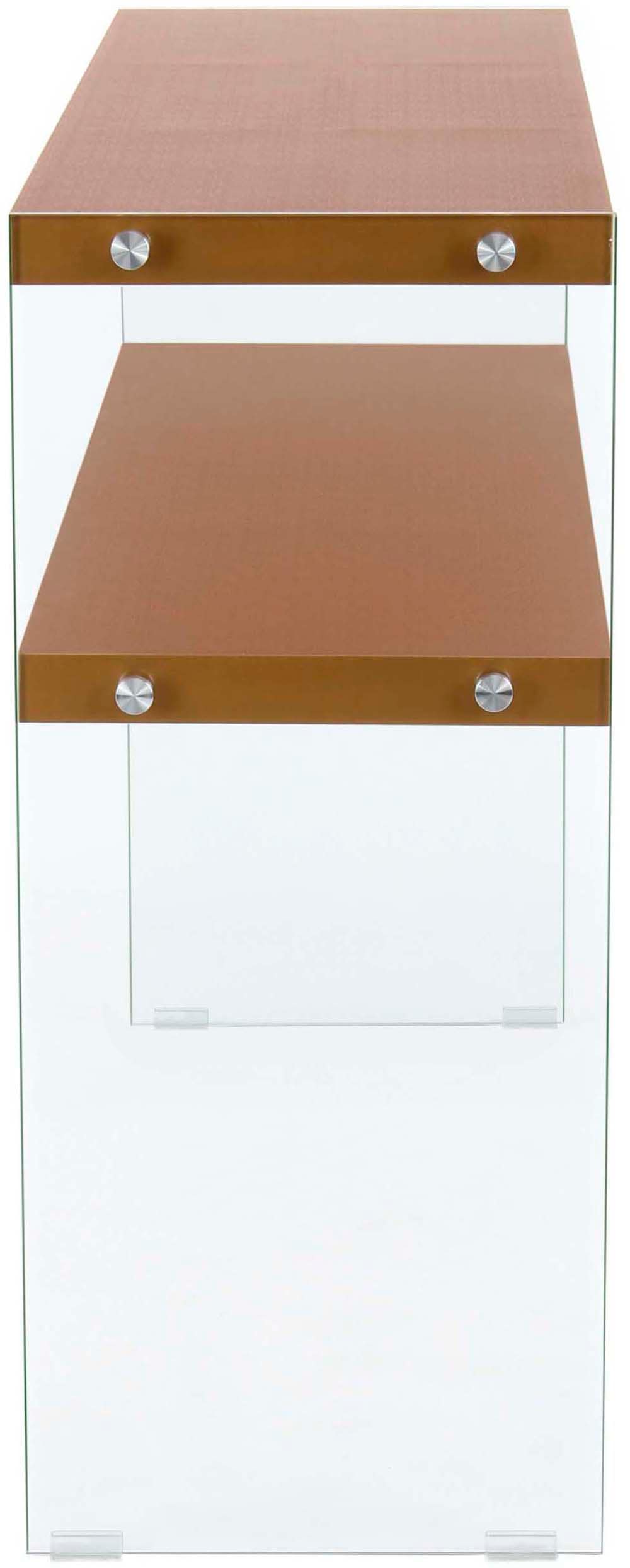 Kayoom Konsolentisch »Elementary, eckige Form, viel Ablagefläche« 1 Stk. tlg. Ablageflächen, gehärtetes Glas, pflegeleicht, unifarbenes Design