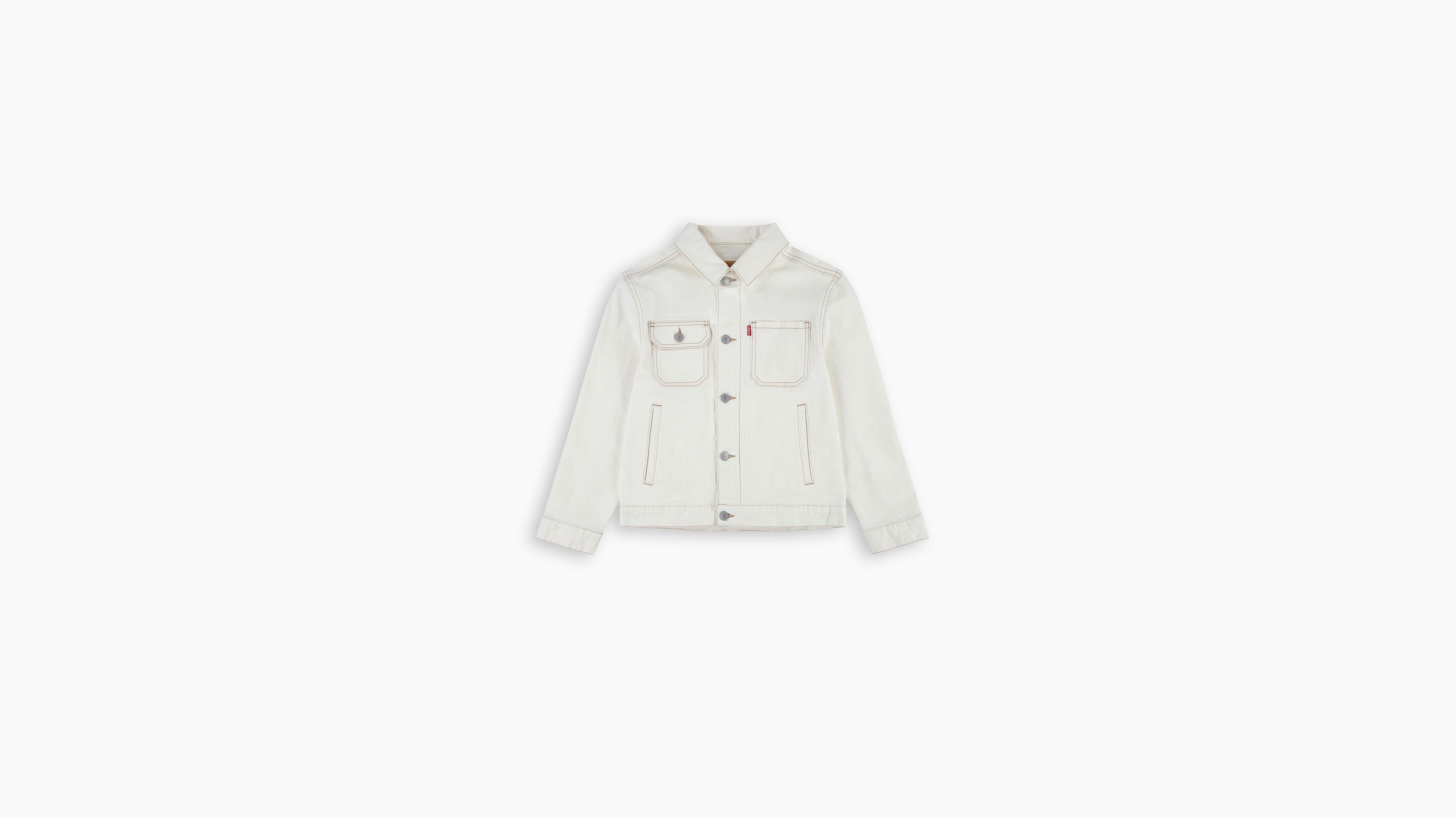 Ado veste Trucker Relaxed Sunrise - Natural - Blanc