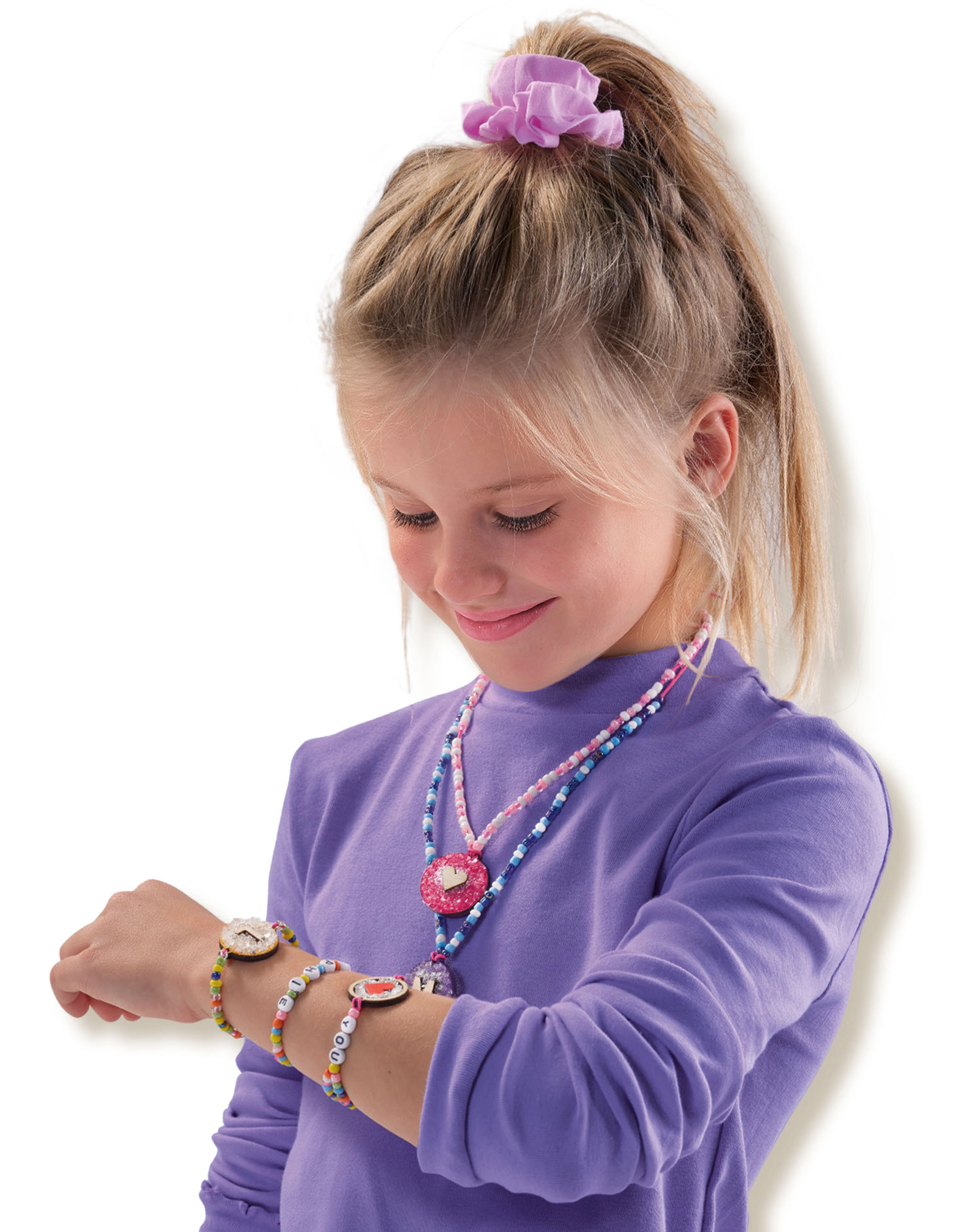 Schmuck-Bastelset EASY DIAMOND - BUCHSTABEN in bunt