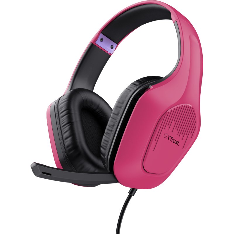 Trust GXT 415P Zirox Casque Avec fil Arceau Gaming Rose