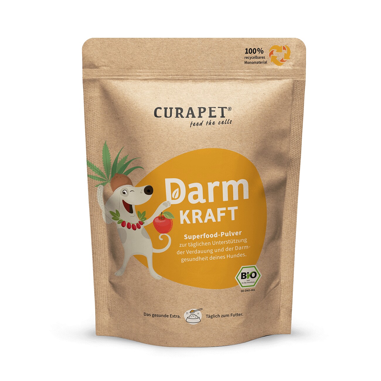 CURAPET Bio Verdauungspulver mit Prä- und Probiotika - DarmKraft 200g