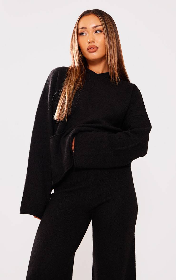 Noir Synthétiquell À Casynthétiqueche En Maille Luxe Avec Poche Petite