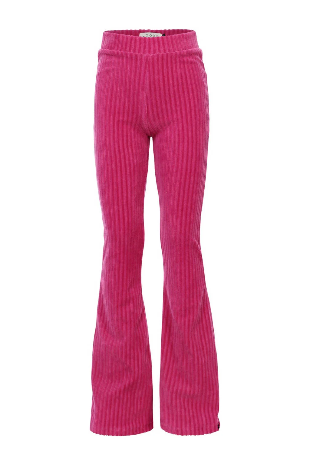 LOOXS little corduroy flared flared broek roze