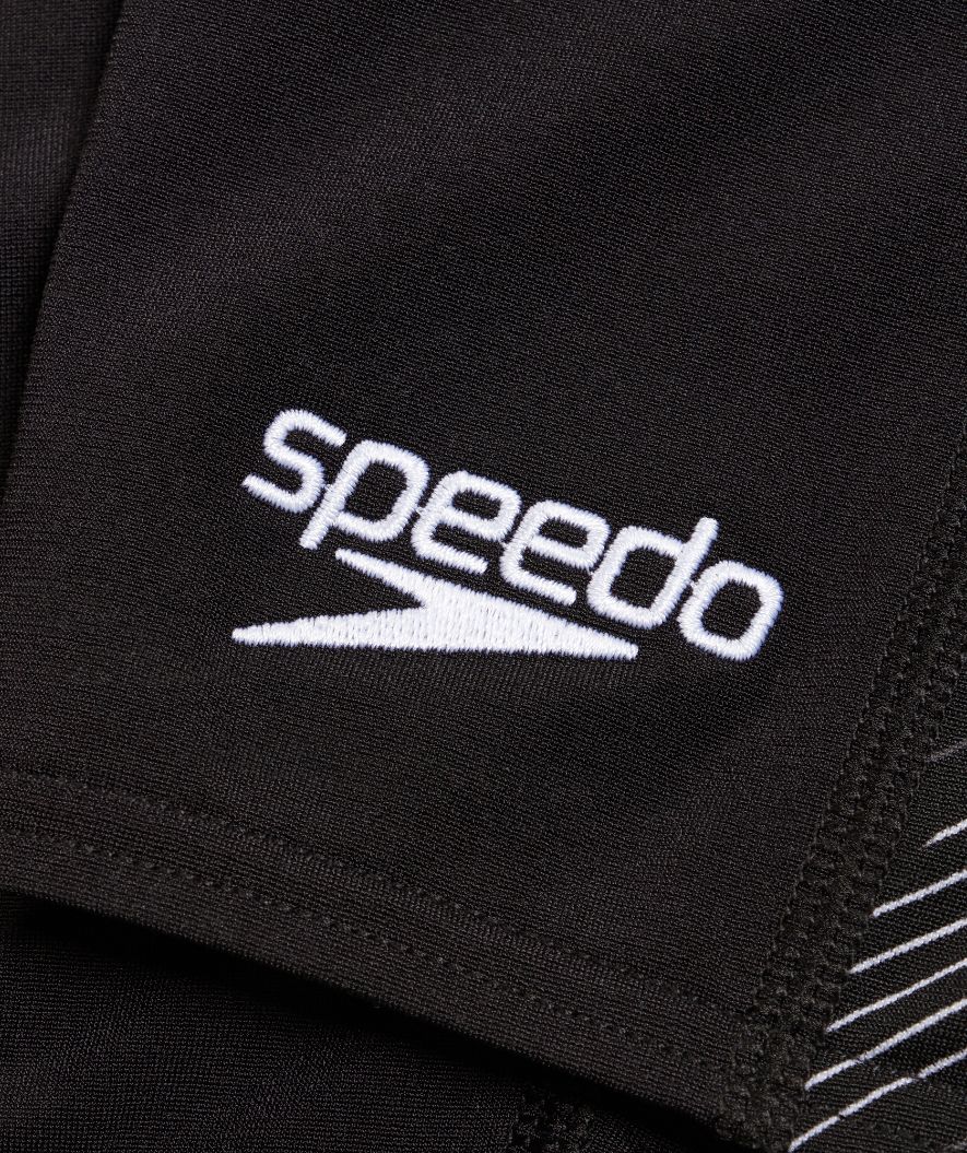 Speedo lange badebukser til mænd - Hyperboom Panel - Sort/grå