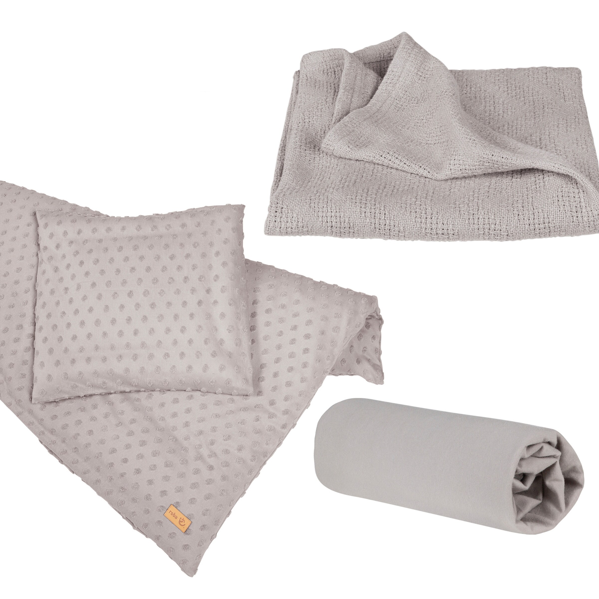 roba Geschenkset BIO-Jersey Schlafen klein Lil Planet grau