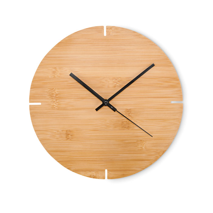 GiftRetail MO6792 - ESFERE Horloge murale en bambou