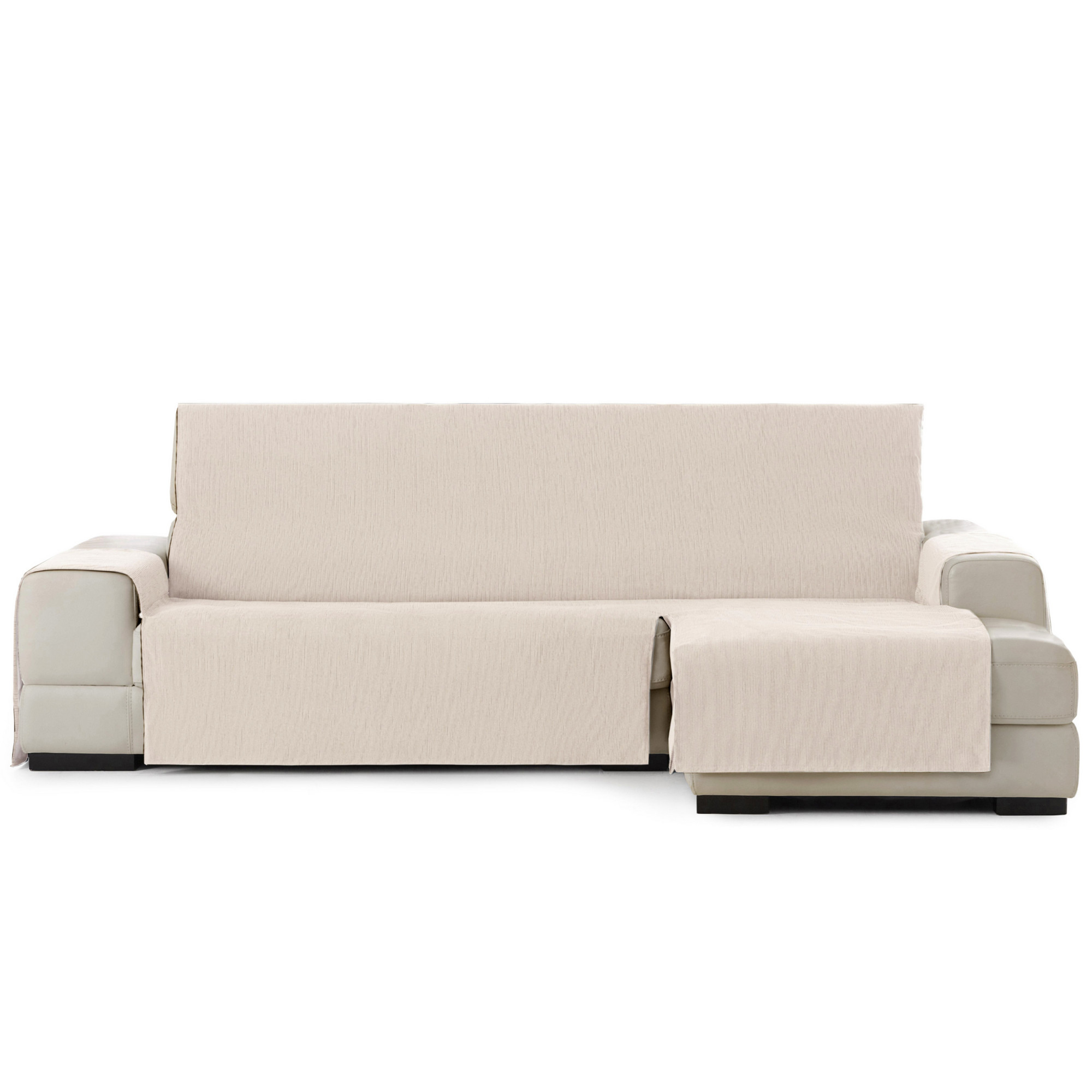 Capa protetora Vipalia para cães, cor marfim, modelo Long Right Chaise Longue.