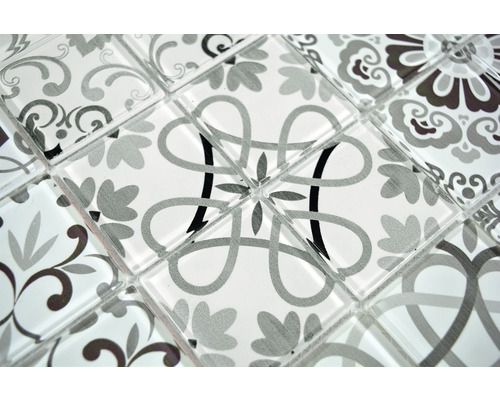 Glasmozaïek CM Duitsland Kristal zwart/grijs 30x30 cm