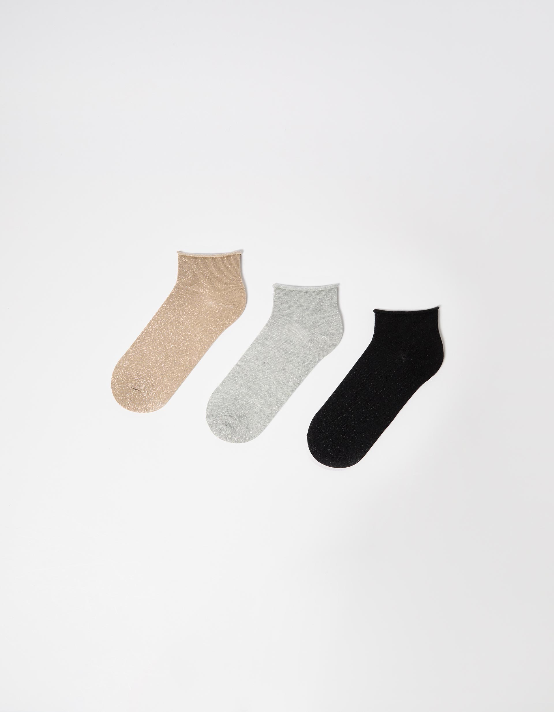 Pack 3 Pares de Meias, Mulher, Bege