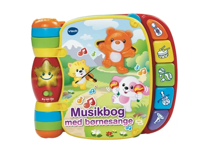 Vtech Baby musikbog med børnesange - DK