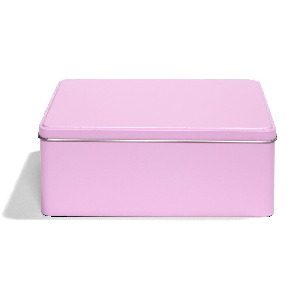 Boîte métal rectangulaire unie 20x14,5xH8cm - 3 modèles