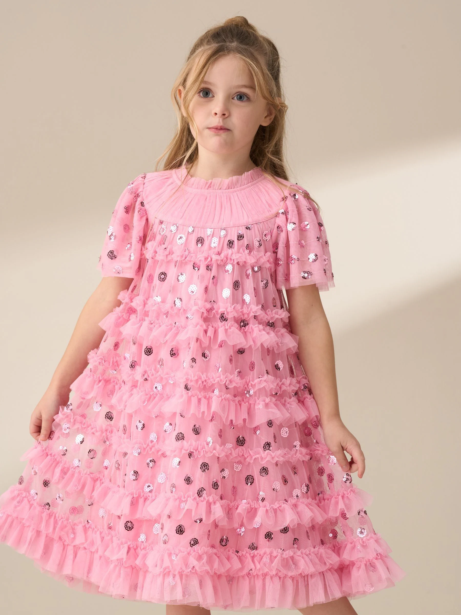 Angel & Rocket Bea Mesh Frill Dress