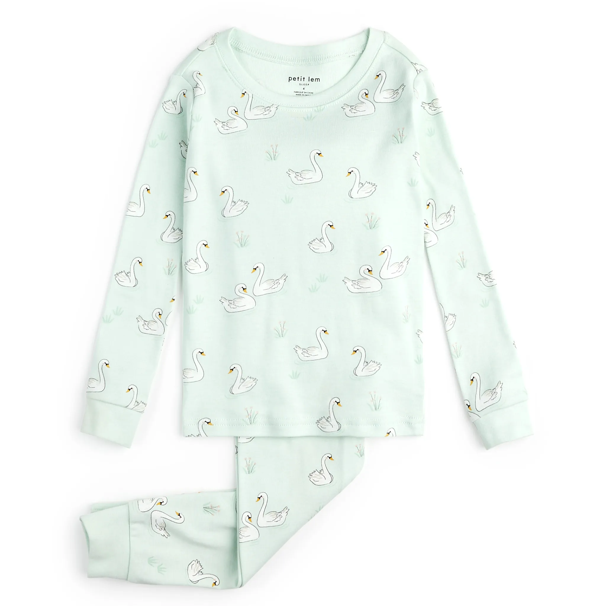 Petit Lem Pyjama Cygnes 2-6x