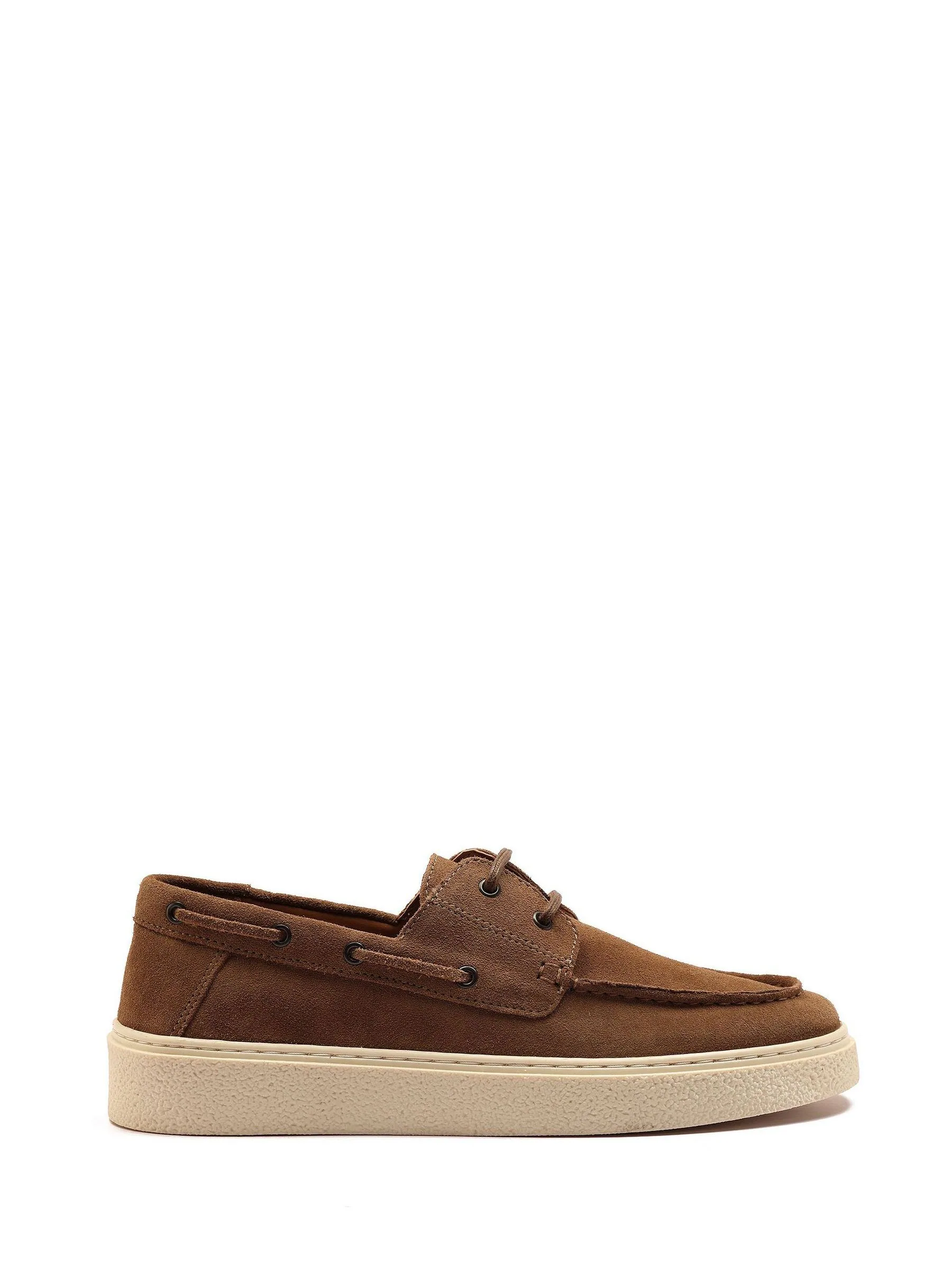 Off The Hook Daly Suede Leather Casual Lace-Up Boat Shoes