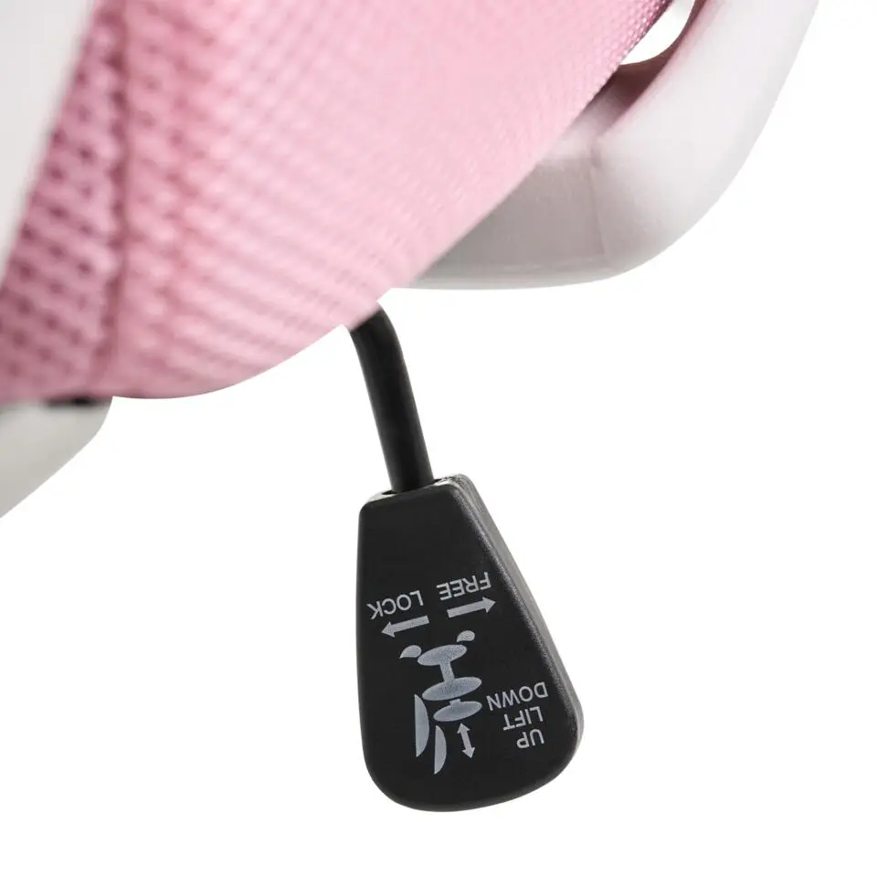 BONNY - Bureaustoel - Roze - Polyester